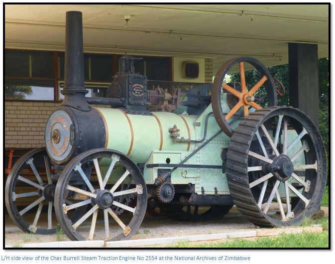 The Charles Burrell Steam Traction Engine / Road Locomotive | Zimbabwe ...